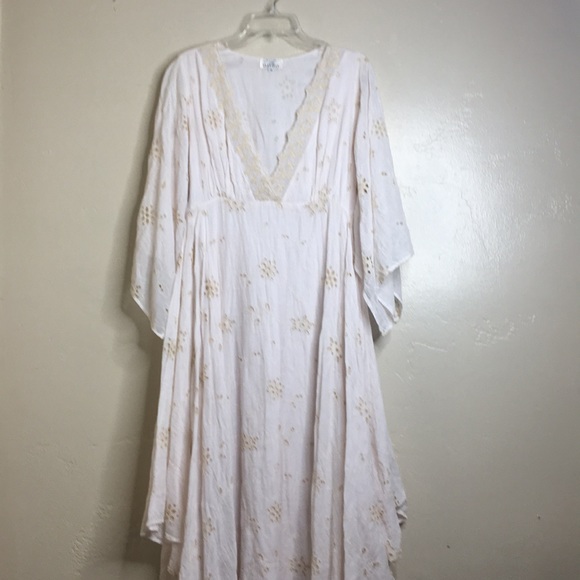 Rare Heidi Abra This Little Bird Eyelet Dress M - Picture 3 of 9